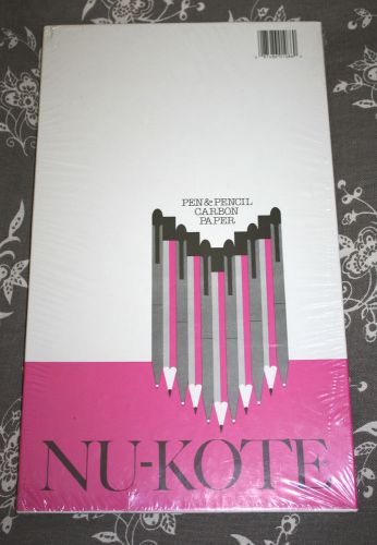 New Nu Kote Carbon Copy Paper Blue Pen Pencil 100 Sheets 8-1/2&#034; x 14-1/2&#034;