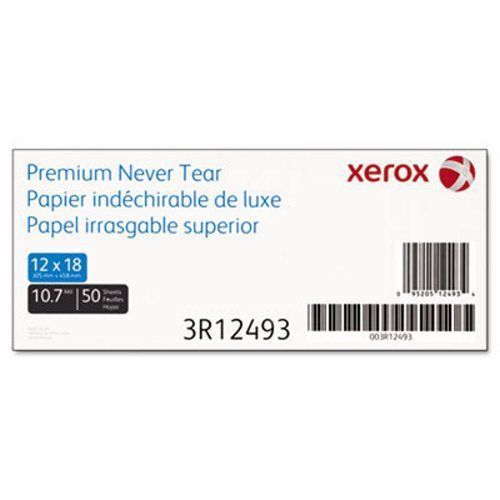 Xerox Polyester Paper, 12 x 18, 10.7 mil, White, 50/Box (XER3R12493)