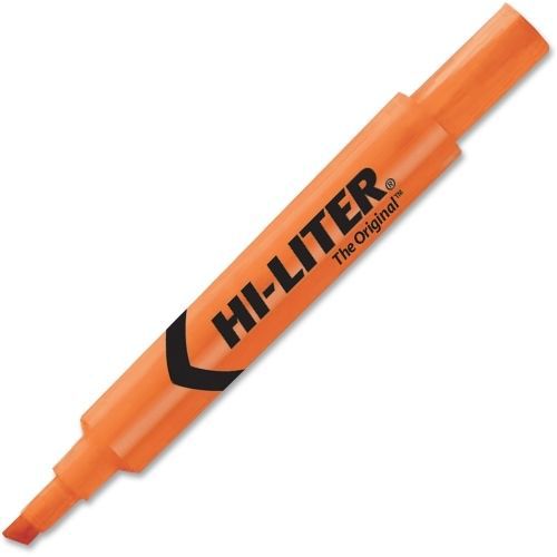 Avery Hi-Liter Desk Style Highlighter -Chisel- Fluorescent Orange -12/PK