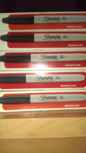 SHARPIE FINE POINT BLACK PERMANENT MARKER 12CT BOX THE ORIGINAL