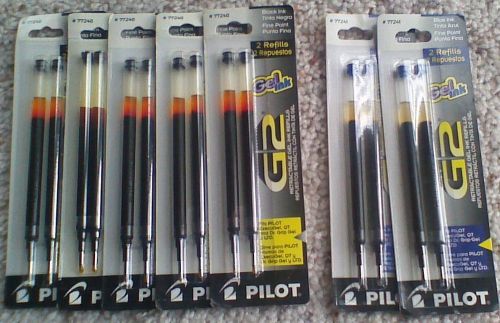 Pilot G2 Fine Point Black refills #77240 &amp; Blue #77241