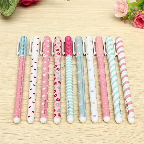 Plastic 15 cm Korean Creative Stationery Watercolor Pen Gel Pens Set 10 Color