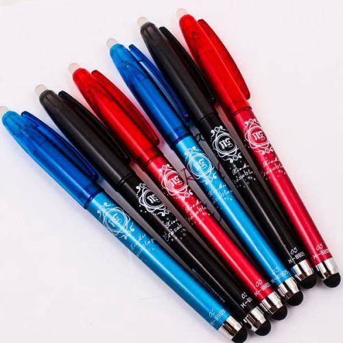 3PCS x  2in1 Gel Ink Erasable Pen Toushscreen Stationery Gadget + Stylus A0490