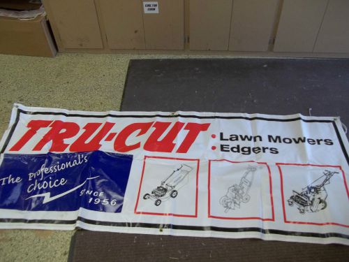 TRUCUT MOWER OUTDOOR POWER EQPT PLASTIC VINYL INDOOR/OUTDOOR BANNER SMALL ENGINE