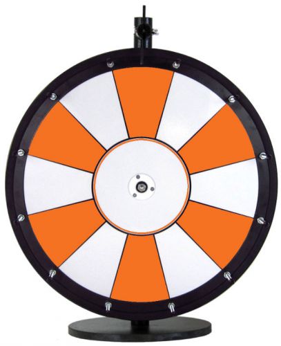 18&#034; orange and white promotional dry erase trade show prize wheel for sale