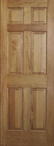 6 panel 6&#039;8&#034; solid wood stain grade interior door for sale