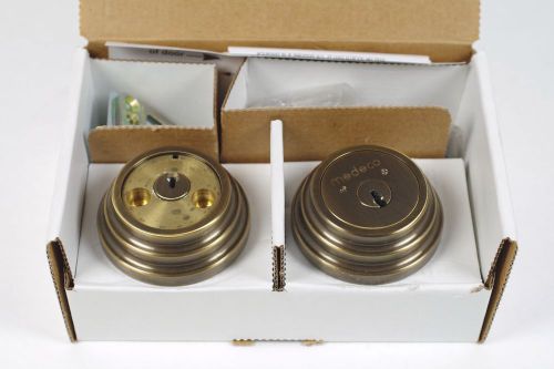 Medeco maxum deadbolt, antique brass 11tr63l less bolt, residential assa abloy for sale