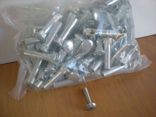 1/4 X20 sex bolts 1 5/8 long 626 chrome head-100 pack with 1 1/8 truss bolts SS