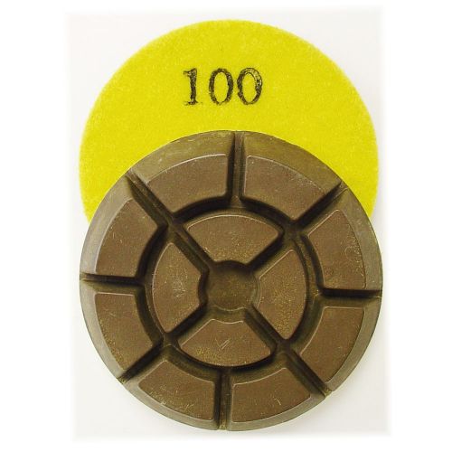 3” Premium Dry Concrete Diamond Polishing Pad - 100 Grit