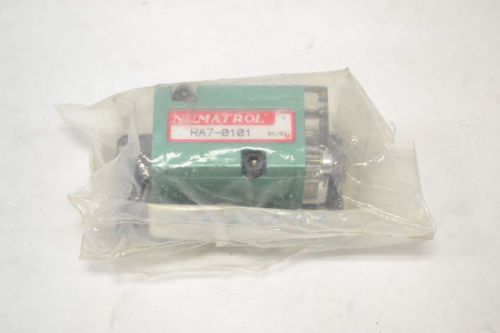 NEW NUMATROL RA7-0101 VALVE WITH BASE 1/8 IN NPT PNEUMATIC RELAY B247765