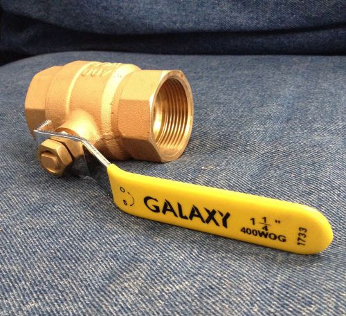 1-1/4&#034; Brass Ball Valve Threaded Ends 400 WOG