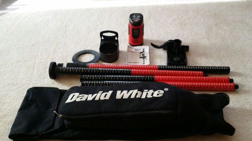 David White SLL 2 Self Leveling Laser Cross Level &amp; Laser pole