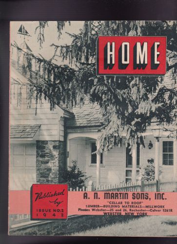 Home Magazine 1941 Lot of 4 Construction AN Martin Sons Webster NY