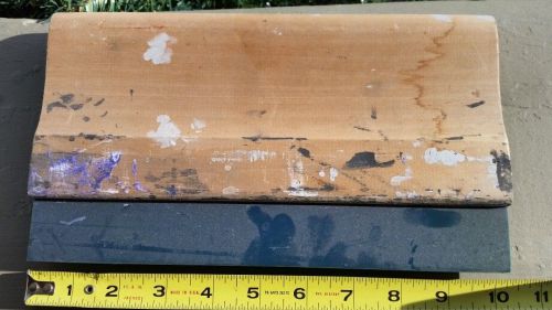 Silk Screen Printing Wooden Squeegee 10&#034; Blade Used