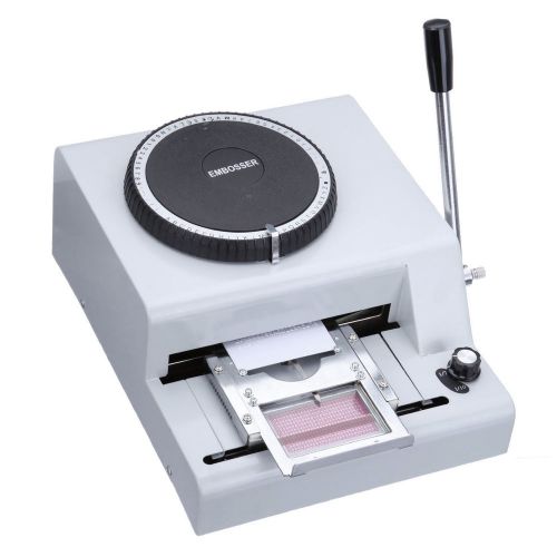 Pro manual credit id vip embosser pvc card embossing machine 72 code character for sale