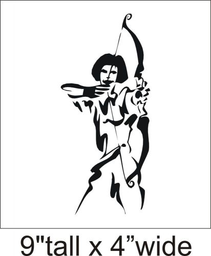 2X Outlined Archer Funny Car Vinyl Sticker Decal Truck Bumper Laptop Art-15083