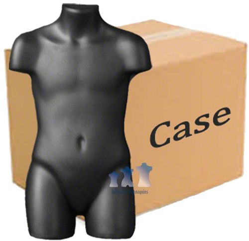 Child 3/4 Form - Hard Plastic, Black, Case of 50