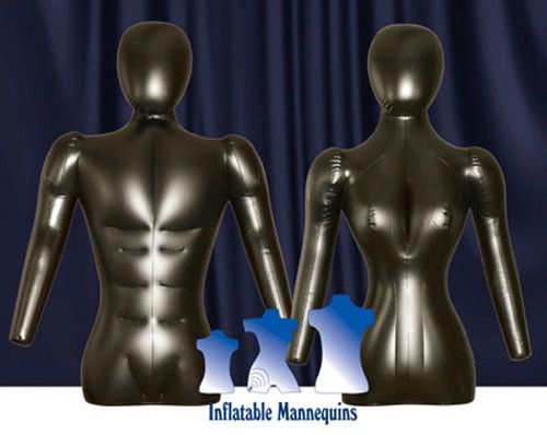 His &amp; Her Special - Inflatable Mannequin - Torso Forms with head &amp; arms, Black