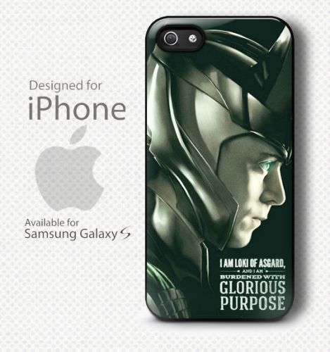 New Loki The Asgard Glorious The Avengers2 Case cover For iPhone and Samsung