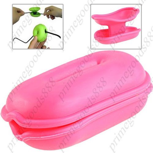 Convenient Rubber Cable Turtle Cable Box Management Solution Storage Pink