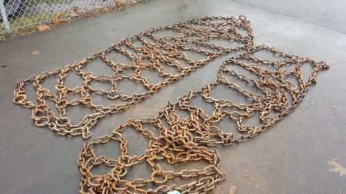 23.1 x 26 Log Skidder Tire Chains Mesh ** Video + Free Shipping