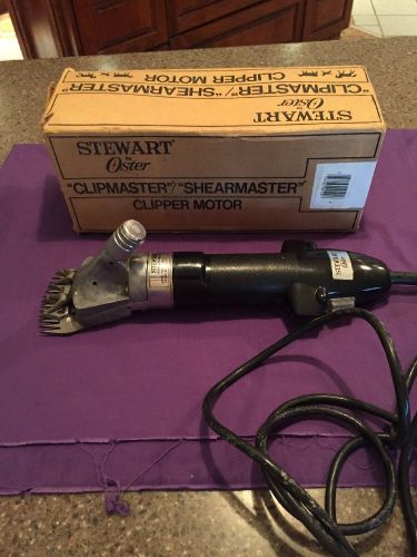 Stewart Oster Shearmaster Shearing Clippers - Head EW310C Motor - Runs Great!