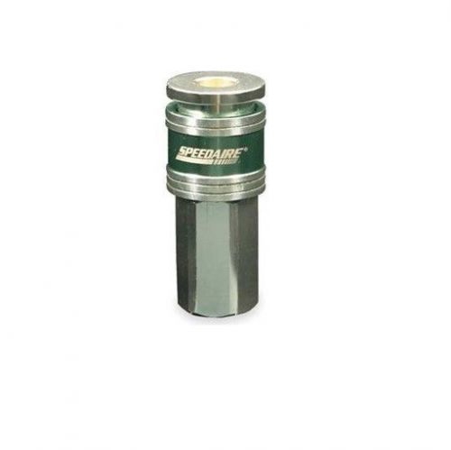 NEW SPEEDAIRE AIR COUPLER QUICK CONNECT ALUMINUM 1/4&#034; FNPT 1/4&#034; ISO 6150 GREEN