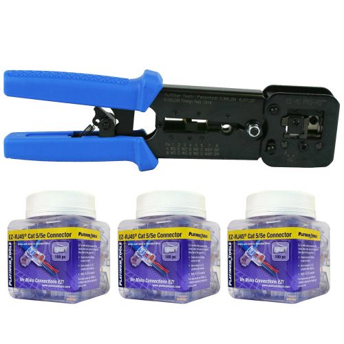 Platinum Tools 100054 EZ-RJPRO HD Crimp Tool, Jar EZ-RJ45 Cat5/5e 300 Connectors