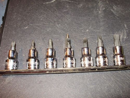 Williams 7pc 3/8 drive screwdriver bit socket set