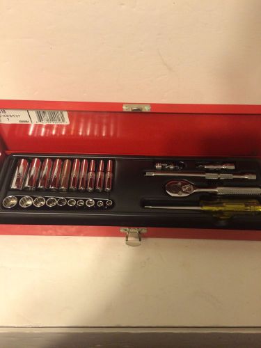 Proto J47118 1/4 Drive 25 Pc. Socket Set - 12 Point-snap on, mac, matco