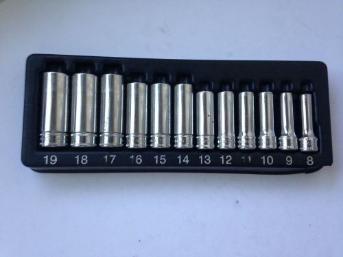 snap on 3/8 metric deep 6-point sockets set  , 12 pcs set 212SFSMY