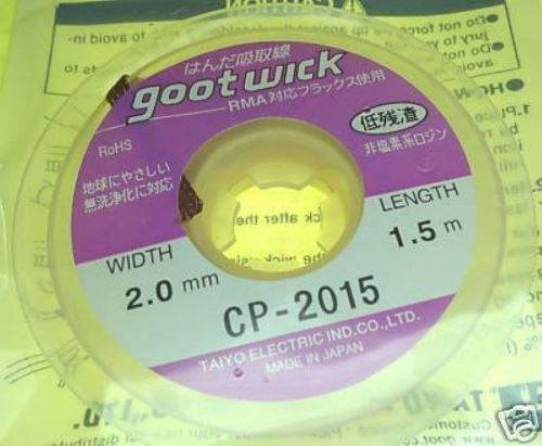 Goot Desoldering Wick 5&#039; 2mm BGA reballing PCB rework