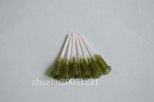 150 pcs 1&#034;   14Ga Olive  PP Blunt flexible Syringe needle tips