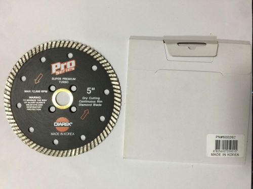 Diarex 5&#034; Dry Granite Cutting Pro Series Super Premium Turbo Diamond Blade