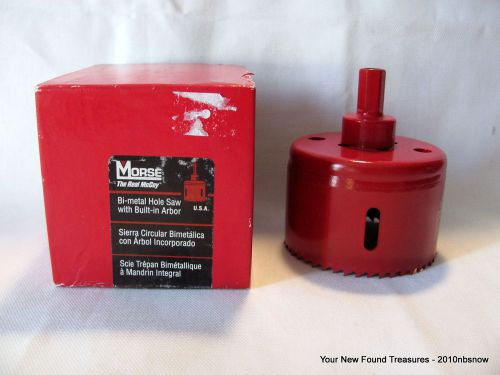 NIB MK Morse TA48 The Real McCoy 3&#034;  Self-Arbored Hole Saw