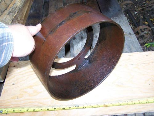 Original YORK Hit Miss Gas Engine Cast Iron Belt Pulley Steam Tractor Oiler NICE