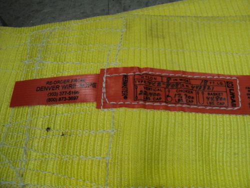 Webmaster Liftall Nylon Crane Sling 8&#034; wide X 18&#039; long towing lifting strap web