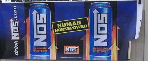 NOS HUMAN HORSEPOWER LOGO ICE BARREL COOLER WRAP~NEW