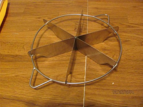 6 slice commercial stainless steel cake pie guide cutter-very good used cond for sale