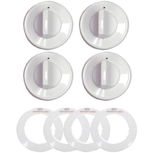 Range Kleen 8234 Gas Knobs White