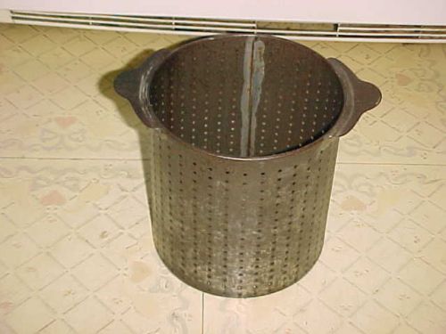 ENTERPRISE SAUSAGE STUFFER FRUIT WINE LARD APPLE PRESS 4 QT STRAINER BASKET