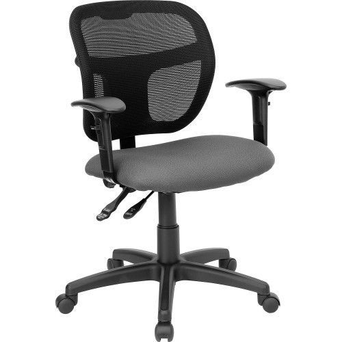 Flash furniture wl-a7671syg-gy-a-gg mid-back mesh task chair with gray fabric se for sale