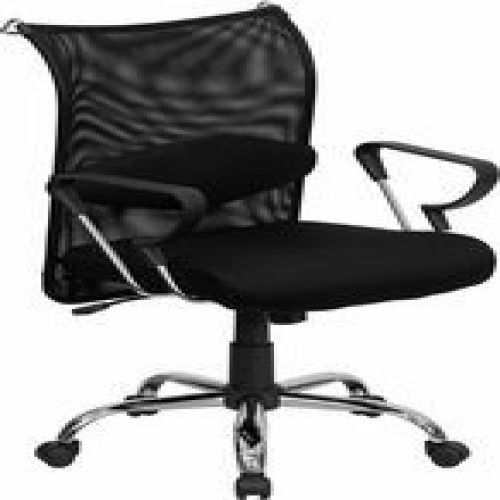 Flash furniture bt-2905-gg mid-back manager&#039;s chair with black mesh back and pad for sale