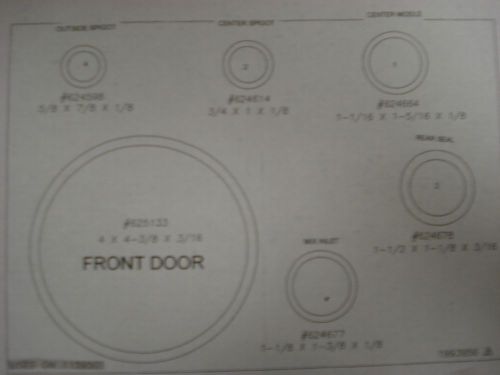 STOLTING PARTS, O-RING KIT