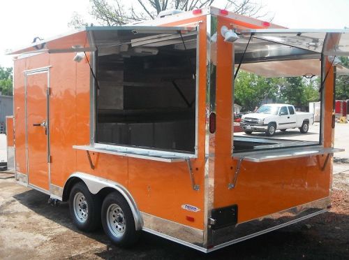 Concession Trailer 8.5&#039;x16&#039; Orange - Catering Food BBQ Event