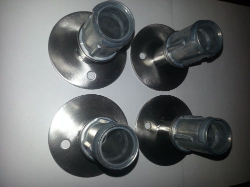 Commercial kitchen adjustable s/s flanged  foot set of four for sale