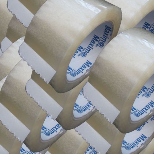 Lot of 13 rolls commercial grade packing shipping tapes 3&#034; x110 yds clear 1.8mil for sale