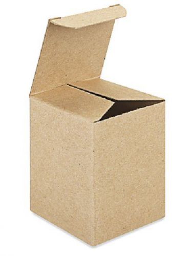 8 KRAFT CARDBOARD CHIPBOARD BAKERYSMALL GIFT SHIPPING BOXES 3X3X4 FREE SHIPPING