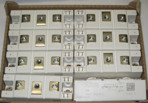 Semikron Thyristor Diode Module SKKT 162/12E 160Amp 1200Volt - 8 EA NEW IN BOX