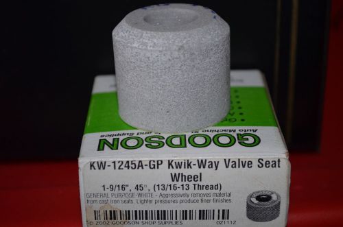 NEW GOODSON / KWIK-WAY VALVE SEAT STONE KW-1245A-GP 1-9/16&#034; 45 DEGREE  13/16-13